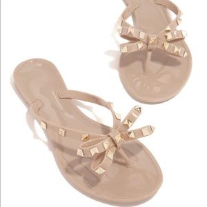 Nude PVC Sandals (With Tag Bottom of the Sandals)